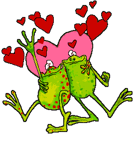 Gif animé amour grenouille